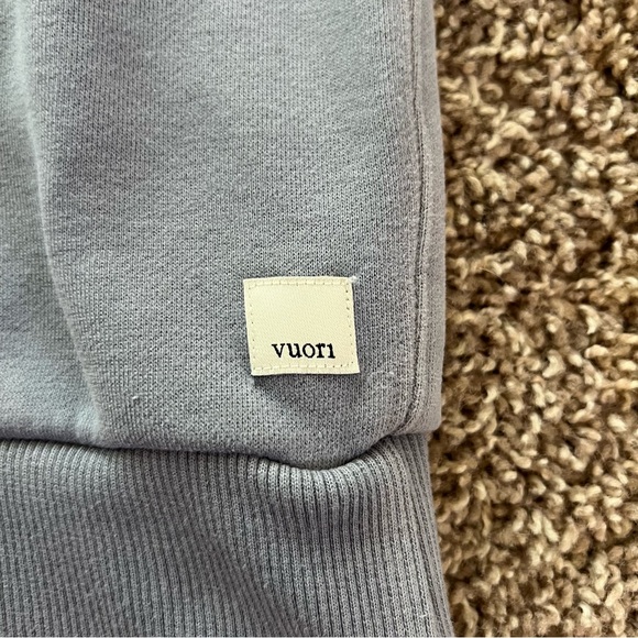 Vuori Restore Half Zip Hoodie in Slate Blue/Gray—Size Medium - Picture 15 of 15